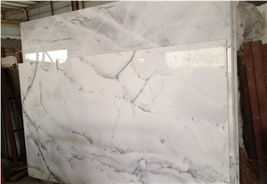 Sichuan Landscape White Marble Tiles, China Crystal  Marble