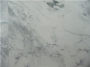 Sichuan Landscape White Marble Tiles, China Crystal  Marble