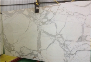 Statuario Venato Marble Slabs, Italy White Marble