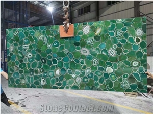 backlit colorful agate gemstone wall tile semiprecious slab