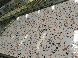 beige terrazzo kitchen wall tile authentic terrazzo slab