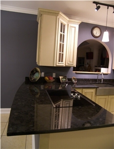 angola black prefab hotel kitchen countertop granite island