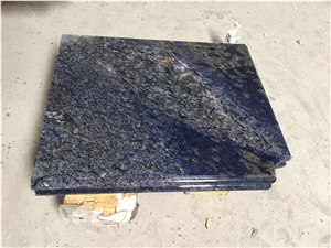 blue granite prefab kitchen countertop azul bahia bar top
