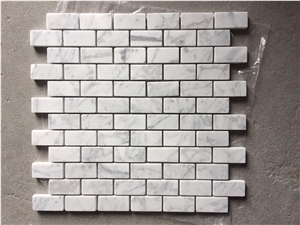 Carrara Herringbone 1X2 Bathroom Wall Mosaic Design Tile 