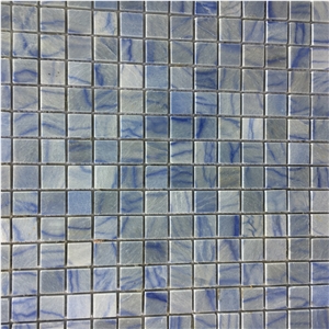 Chipped Bathroom Wall Mosaic Tile Azul Macaubas Backsplash 