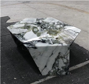 green marble home dining table ice jade restaurant furniture