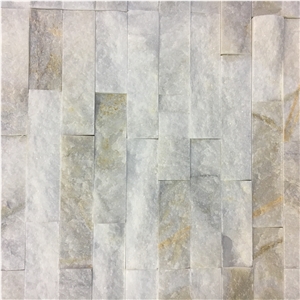 Marble Linear Strips Wall Split Mosaic Tile Stone Backsplash