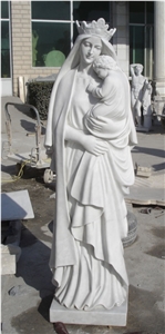 modern human jesus statue joseph infant garden sculpture