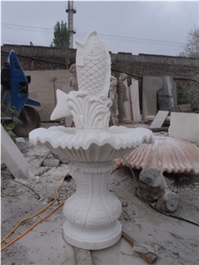 sculptured white marble outdoor garden bird bath fountain 