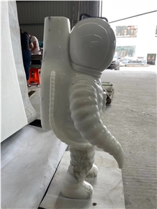 white marble modern street art sculpture calacatta statue