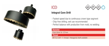 ICD Integral Core Drill for Dekton Sintered Stone