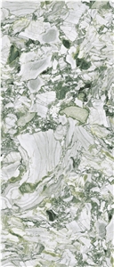 Green Jade Marble Look Sintered Slab 1S06QD120278-1512G