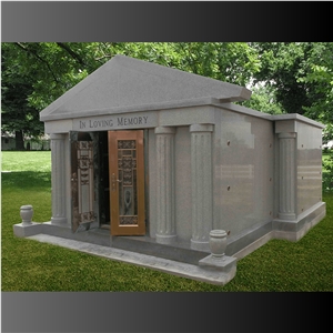 Large granite mausoleum 005