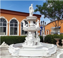 Large marble carving sculptured fountain 012