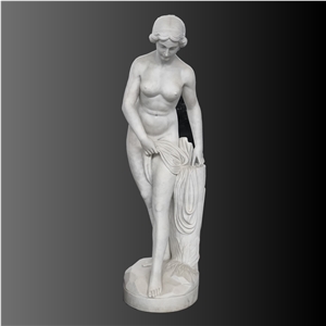 White marble bath lady Sculpture 001 