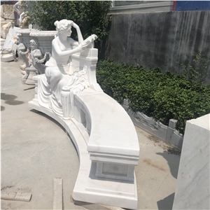 White marble statue monument stone