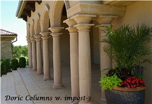Cast Stone Doric Columns W Impost