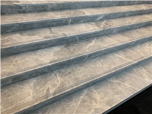 Elle Gray marble stair steps and risers