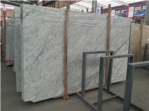 New Polished Bianco Carrara White Marble Slabs & Tiles Italy