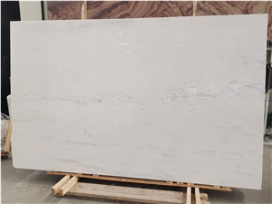 New Polished Volakas White Marble Slabs & Tiles 