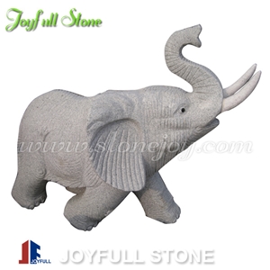 Animal Sculpture, Elephant Sculpture, Granite Elephant