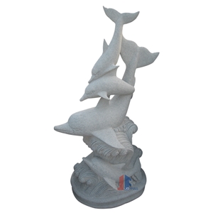 Life Size Sculpture Stone Animal Dolphin Sculptures