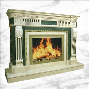 French Luxury Home Indoor Decoration Hand Carved Mantel