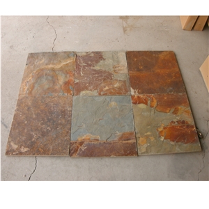 Natural Rusty Slate Tile, Slate Floor Tiles 