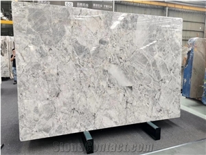 Florence Grey Statuario Marble Slab For Hotel Project
