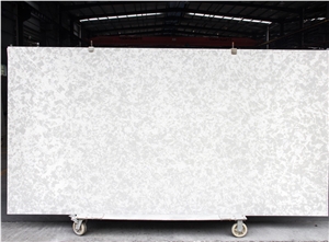 Cameo white quartz stone slab