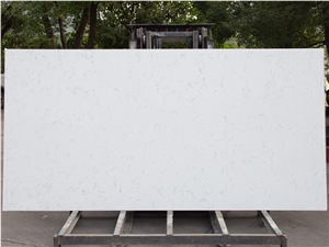 Carrara blanco quartz slab for countertops