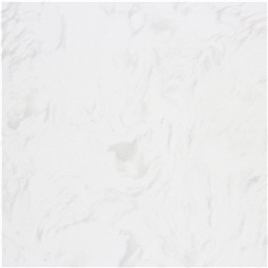 Organic white quartz master slab