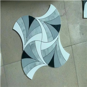 White marble mosaic tile for supermarket