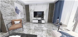 China Alps White Marble For Modern Interior Decor And Design