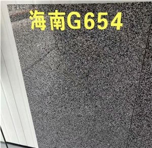 China Dark Grey New Impala Black G654 Hainan Granite Slabs
