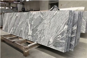 China Juparana Grey Granite Tile Waves Black Granite tops