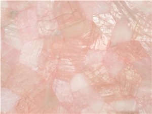 Rose-quartz Gemstone, Semiprecious Stone Slabs