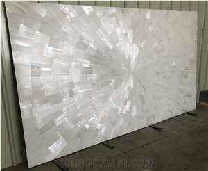 white agate tile, white agate mosaic