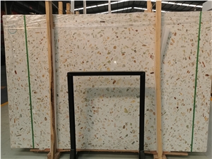 Terrazzo transparent cement floor tile