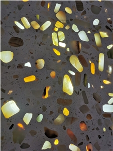 Terrazzo transparent cement floor tile