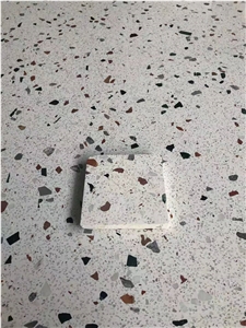 White Terrazzo floor tile cement tile