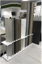 Custom Hardwood Flooring Porcelain Tile Display Stand shelf 