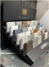 MDF Artificial Stone Quartz Sample Table Display Stand