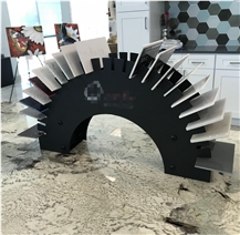Metal Quartz Stone Sample Counter Stand, Table Rack