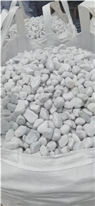 China White Polished Walkway pebble stone Pavers