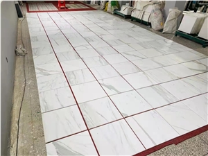 Italy Calacatta White Marble Polished Sheet Wall Tiles