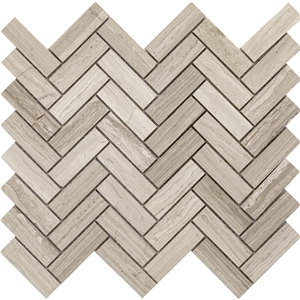 White Wood Marble Mosaic Tiles Backsplash wall floor mosaic