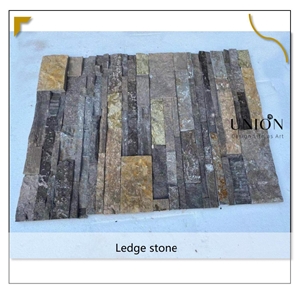 Factory Direct Coffee Brown Marble Ledge Panel Venner Stone