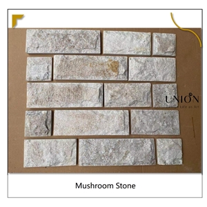 Golden Line Quartzite Wall Cladding Stacked Stone Ledge