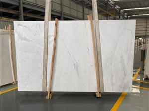Pure White Ariston White Marble Slabs For Flooring
